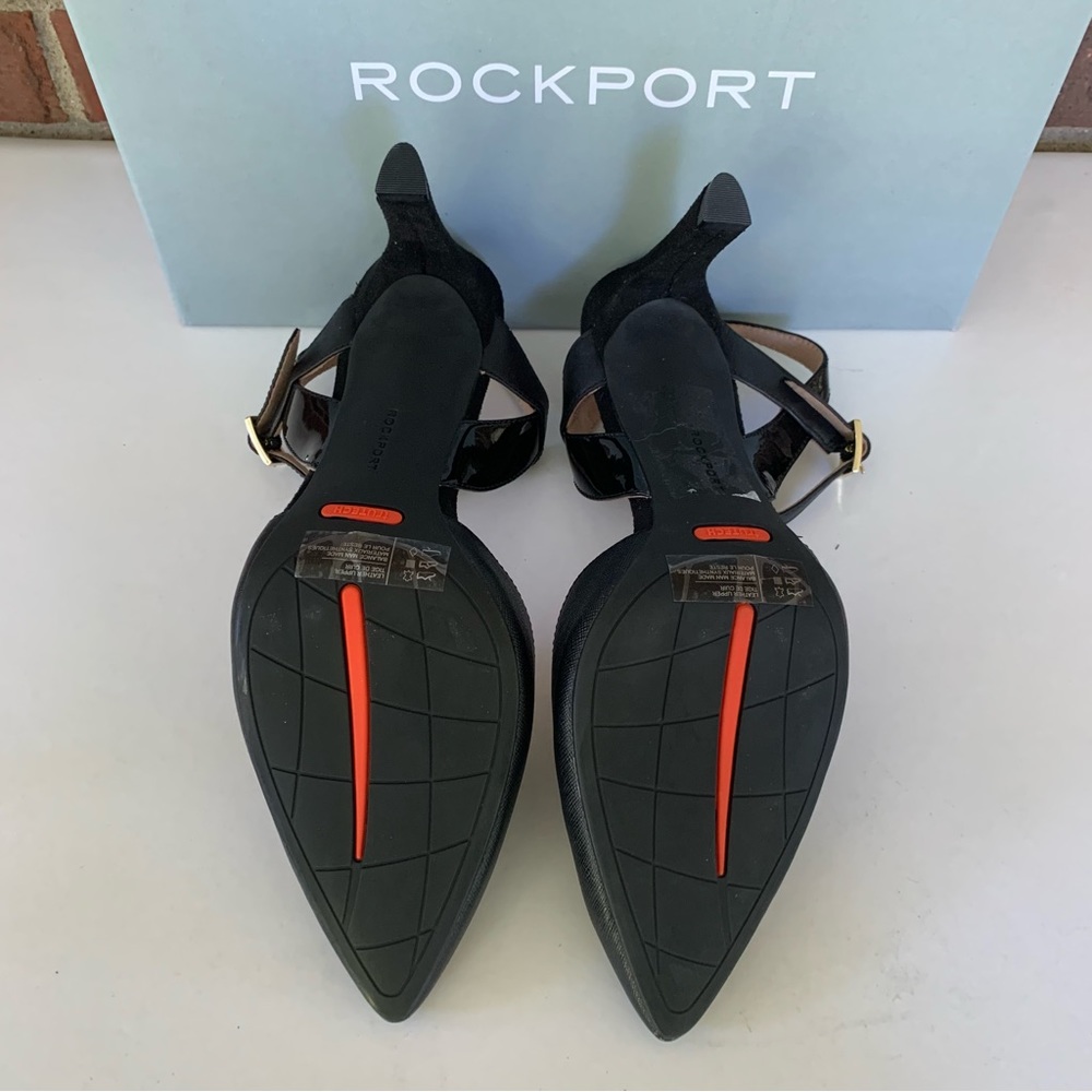 Rockport Womens Total Motion Black Sheehan 2 Piece Pointed Toe Heels US 10 M - Picture 7 of 11